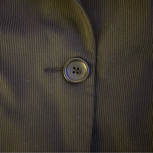 EXPRESS DESING STUDIO WOMENS EDITOR ONE BUTTON BLAZER SIZE 6 GUC - Picture 4 of 7